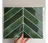 4/10/20 pièces Panneaux muraux 3D texturés à motif géométrique moderne en chevrons imperméables, autocollants muraux en nid d'abeille modernes, carrelage mural adhésif amovible pour crédence de cuisin
