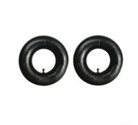 4.10/3.50-4 Chambre à air 25,4 cm OD AV Valve coudée Caoutchouc Noir | Valve courbée AV - Convient pour moyeu de 10,2 cm - Réparation de tondeuse à gazon - Caoutchouc durable - Facile à installer