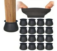 4/12/16/24 pièces Capuchons de pied de chaise en silicone, patins de meubles, protecteurs de sol rectangulaires antidérapants, convenant aux sols en bois massif, protecteurs de sol ronds anti-rayures,
