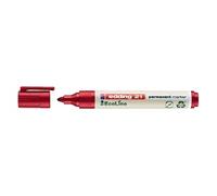 edding Marqueur indélébile 21 EcoLine Pointe ogive 1,5-3 mm Rouge Pack de 10