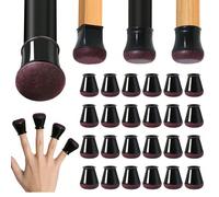 4/24 pièces Protecteurs de sol pour pieds de chaise noirs, tampons feutrés pour meubles, couvercles de chaise ronds en silicone, patins pour meubles, patins de meuble antidérapants pour sols en bois d