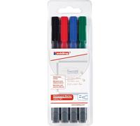 [4-361-4] edding Marqueur pour Tableaux blancs 361 Etui de 4 Assorti 1 mm