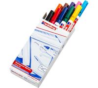 edding 400 Marqueur permanent - multicolor - 10 stylos - pointe ronde fine 1 mm - sèche vite, résiste à l'eau et aux frottements - pour carton, plastique, bois, métal, verre
