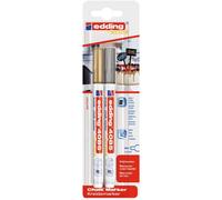 [4-4085-2-15354] Edding Marqueur craie liquide 4085 blister de 2 Or-argent 1-...