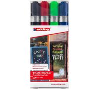 [4-4095-4999] Edding Marqueur craie liquide 4095 Etui de 4 Assortis b2b 2-3 mm