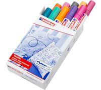 [4-4500099] edding Marqueur pour textiles 4500 boîte pliante de 10 Assortis t...