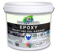 DB Rénovation Peinture Résine Epoxy sol béton Garage, parking - Blanc 4,5KG Prêt à l'emploi - Trafic intense - Etanche