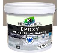 4,5 kg Gris taupe - RESINE EPOXY Peinture sol Garage béton - PRET A L'EMPLOI - Trafic intense - Etanche et résistante