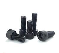4/5 pièces M7 vis Allen vis à six pans creux boulon écrous de blocage boulons hexagonaux 10-50mm longueur noir(M7 x 20mm (5Pcs))