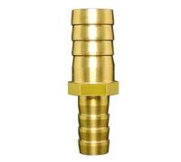 4 6 8 10 12 14 16 19 25 mm Raccord cannelé pour tuyau Raccord réducteur droit Raccord de tuyau en laiton pour transfert d'eau, de gaz et d'huile - 16 mm à 12 mm - Raccord cannelé droit