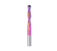 4/6/8/10/12mm tige boule nez fraise en bout de carbure 2 cannelures Super enduit CNC routeur fraise for le travail du bois(6x15x50mm)