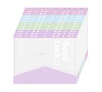 4/6 / 8Pcs 11 Trous Poche Perforée Transparent Document Portefeuille Lettre