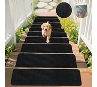4/8/15 pièces Patins d'escalier extérieurs antidérapants, 22x70cm - Patins d'escalier auto-adhésifs pour escaliers en bois, terrasse et en verre | Tapis d'escalier antidérapants pour personnes âgées |