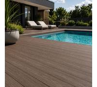 4,85 m² Latte de terrasse composite Ipe 2200 × 138 × 23 mm | Plateau extérieur en composite