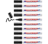 edding Marqueur peinture industriel 8750 – noir, pointe ronde 2–4 mm – permanent – lot de 10