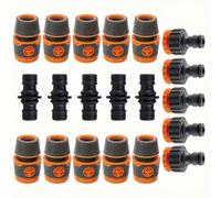 4/9/15 pièces Ensemble de connecteurs de tuyau de jardin, adaptateur de robinet à connexion rapide, raccord de conversion en plastique pour le lavage de la voiture 9PCS Norme européenne,4 pièces aux n