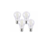 : 4 ampoules LED à filament E27 - 7,2 W - 806 lm - Blanc lumière du jour
