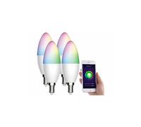 : 4 ampoules LED connectées E14 / 5,5 W / RVB / CCT LAV-155.rgbw