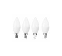 : 4 ampoules LED E14 bougies - 470 lm - Blanc neutre