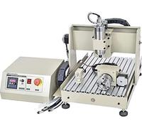 4 Axe Machine à graver 3D CNC USB Router Fraiseuse de gravure avec volant PVC Acrylique Plaque MDF Pour graver Panneaux publicitaires, circuits imprimés, plaques signalétiques, badges Design publicita