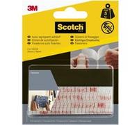 4 bandes auto-agrippantes transparent SCOTCH L.7.6 x l.25 mm