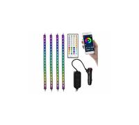 : 4 bandes LED RVB connectées pour habitacle de voiture