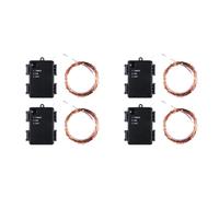 4 Bandes Lumineuses LED 10 M 100 Lumières (Quatre Couleurs) 4,5 V 3 Piles AA Boîtier Étanche avec Marche/Arrêt