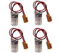 4 batteries de secours ER3V 3,6 V pour module CPU Toshiba / CPM2A-BAT01PLC avec prise