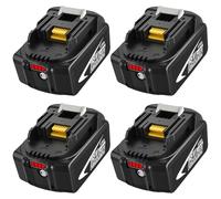 4 Batteries pour makita 18 V 5,5 Ah BL1860B BL1860 BL1860 BL1850B BL1850 BL1840B BL1830B BL1845 196399-0 196673-6 LXT-400 avec Affichage LED