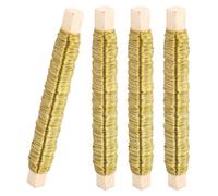 4 bobines de fil décoratif, 0,7 mm x 35 m, fil de jardin, fil à fleurs, fil doré