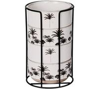 4 bols avec support Palm - Table Passion - Gris - Grès Gris