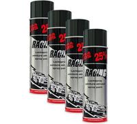 Kwasny 4 bombes de peinture - Carrosserie voiture - Racing - Noir brillant - 500ml