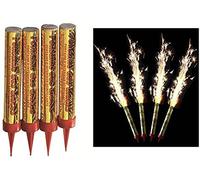 4 bougies d'ambiance " fontaine d'artifice" pour gâteau d'anniversaire 1 - durée 30 secondes