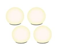 Lunartec 4 boules lumineuses à LED solaires Ø 9 cm