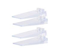 : 4 cale-portes transparents empilables - 8,7 cm