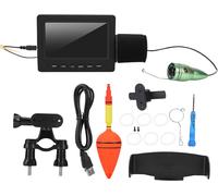4.caméra de pêche sous-marine 3" HD, câble de 15m avec vision nocturne, kit de recherche de poissons portable pour la pêche sur glace et en bateau (F008G-15M-IR)