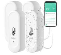 Luminea 4 capteurs de température et d'humidité étanches connectés - blanc