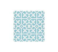 4 Carreaux de ciment veritable 0,16m2 / Carreaux de ciment artisanaux coloris bleu pour sol et mur - l.20 x L.20 cm - -