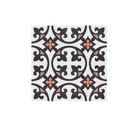 4 Carreaux de ciment veritable 0,16m2 / Carreaux de ciment artisanaux Multicolore pour sol et mur - l.20 x L.20 cm - -