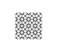 4 Carreaux de ciment veritable 0,16m2 / Carreaux de ciment artisanaux pour sol et mur coloris noir / blanc - l.20 x L.20 cm - -