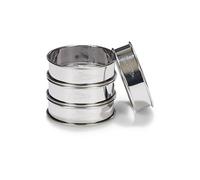 Patisse – Cercles à tarte inox 8 cm – Lot de 4