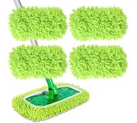4 Chiffons de Serpillire Microfibre pour Swiffer Lingettes Lavables et Rutilisables pour Sols couleurs multiples LARGEIGHT