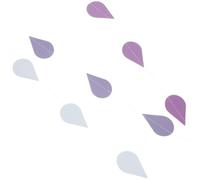 4 Cordes Guirlande de Gouttes de Pluie en Papier Irisé | Décor Suspendu Léger, Effet Nacré Multicolore, pour Plafonds et Murs, Ambiance Printemps