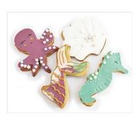4 Découpoirs à biscuits en inox - Sirène Multicolore