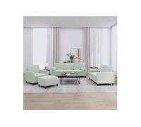 vidaXL Ensemble Canapés 4 pcs Gris clair Velours