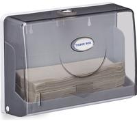 4 distributeurs de serviettes en papier, pour serviettes H2, fixation murale, distributeur de serviettes, HBT 20,5 x 27,5 x 10 cm, blanc/gris