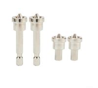 4 Embouts de Positionnement, Acier Chrome Vanadium, Queue Hexagonale 6.35mm | Pour fixation précise, Anti-basculement, pour idéal pour pros, Acier chrome vanadium, Tailles 25 et 50mm