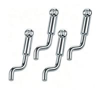 4 embouts métalliques pour câble Bowden en forme de Z, tête en Z réglable pour câbles 1,5 à 2,5 mm, pièce de rechange universelle pour tondeuses à gazon, motos, câbles frein et câbles d'accélérateur