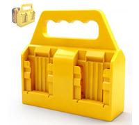 4 Emplacements Portable Support Batteries Compatible avec Dewalt 18V-60V | Outils électriques avec poignées Support Porte Batterie ,pour Travaux en Extérieur, Ateliers,Garages(ABS, Bleu)