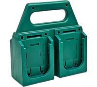 4 emplacements pour organiseur de batterie pour BL1830 BL1840 BL1815 - Support de rangement robuste avec poignée de transport pour atelier, garage, rouge, 160 x 70 x 160 mm